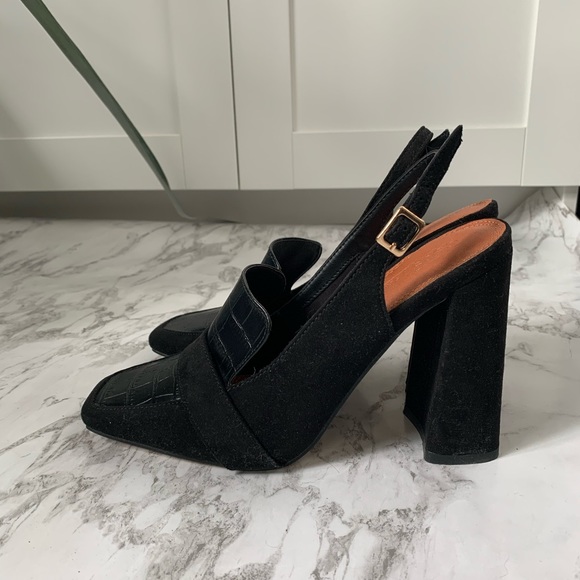 ASOS square toe sling backs - Picture 3 of 4